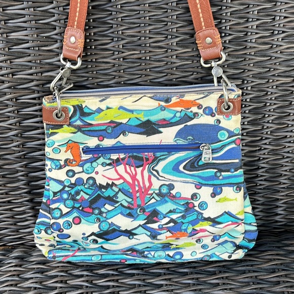 Sakroots Artist circle crossbody/messenger bag no signs of wear - Picture 2 of 13